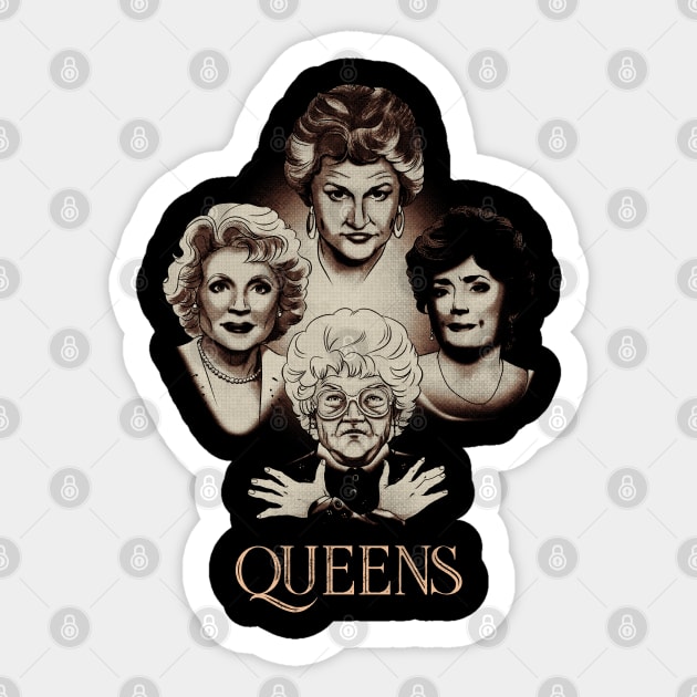 The QueenS Golden Girls Sticker by Noisyloud